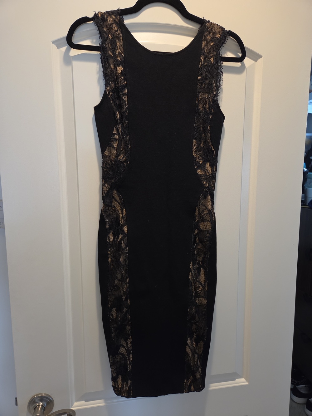 Emilio Pucci Black Lace-Panel Bodycon Dress